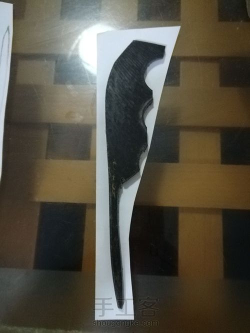 如意发簪+棱面指环,材质依然是水牛角 第1步