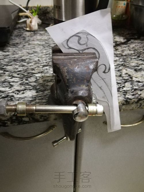 如意发簪+棱面指环,材质依然是水牛角 第2步