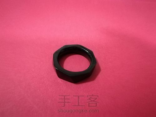 如意发簪+棱面指环,材质依然是水牛角 第10步