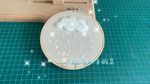 【原创】毛毡云与刺绣雪，一朵白云～一场雪 第4步