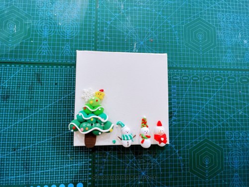 【原创】圣诞粘土画框～超治愈 第8步