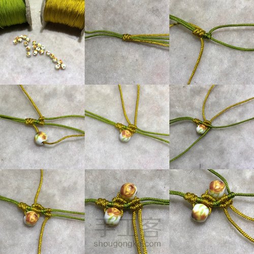 陶瓷珠手链 第1步