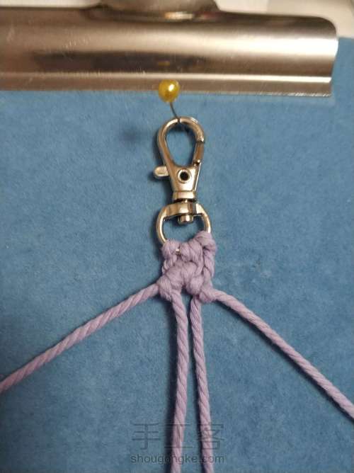 棉绳挂件 第3步