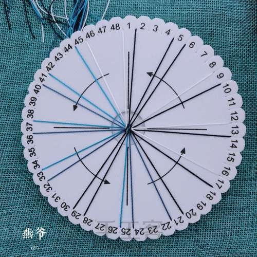 云霓雀翎·盘编手绳 第1步