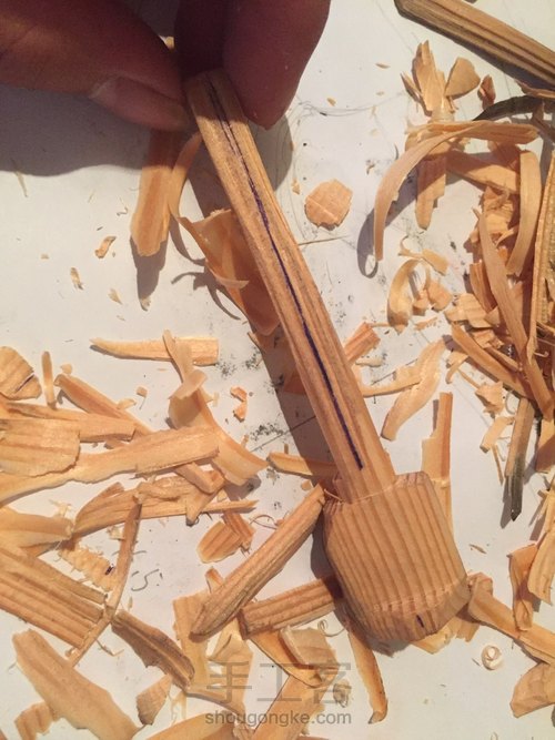 竹蜻蜓 蜻蜓点水平衡竹蜻蜓 DIY木艺 第3步