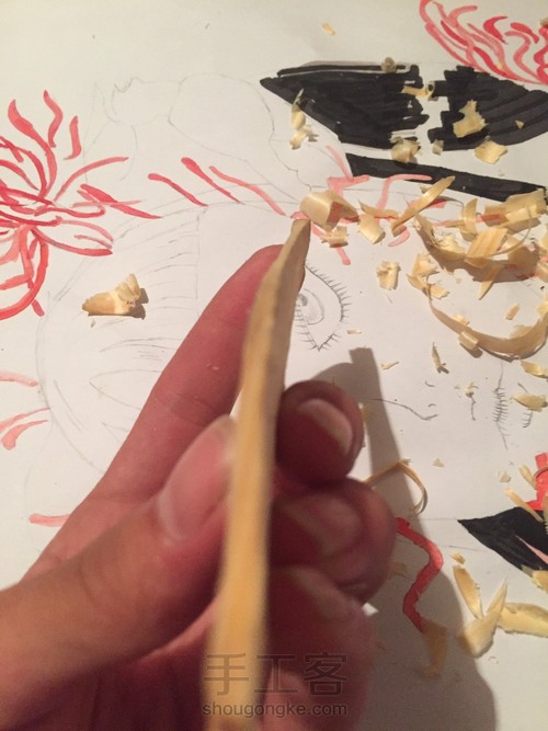 竹蜻蜓 蜻蜓点水平衡竹蜻蜓 DIY木艺 第6步