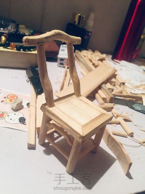 一款椅子的诞生 diy凳子木艺 第11步