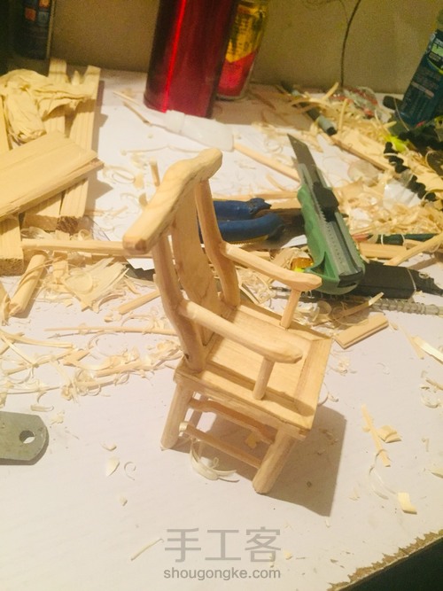 一款椅子的诞生 diy凳子木艺 第15步