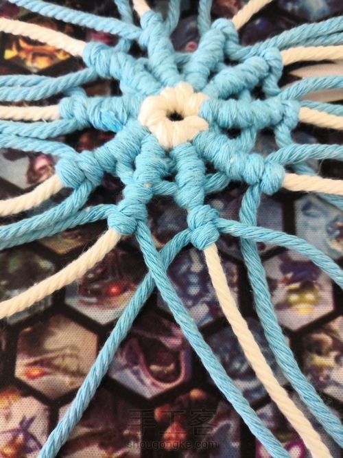 【原创】鲁冰花杯垫 地中海风 北欧风 蓝色是夏天里大海的颜色 第10步