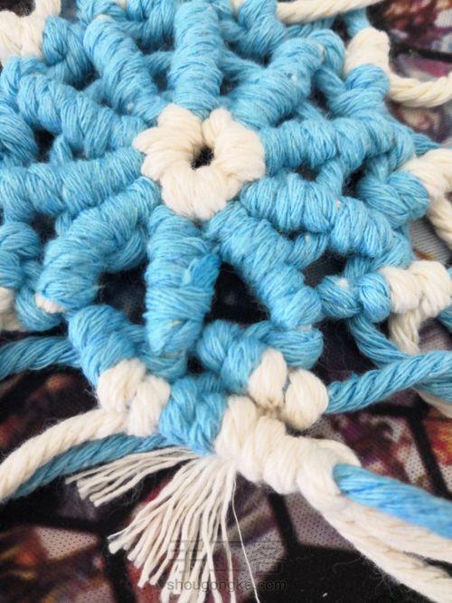 【原创】鲁冰花杯垫 地中海风 北欧风 蓝色是夏天里大海的颜色 第14步