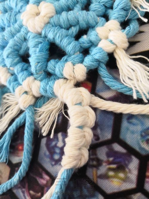 【原创】鲁冰花杯垫 地中海风 北欧风 蓝色是夏天里大海的颜色 第16步