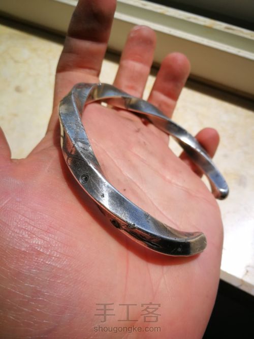 最简单的银饰做旧(虽然很丑,但是自己还是蛮喜欢的) 第3步