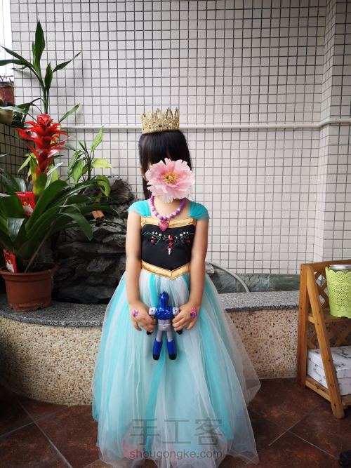 儿童节给女儿亲手做的公主裙 第2步
