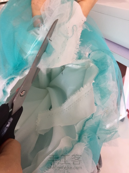 儿童节给女儿亲手做的公主裙 第10步