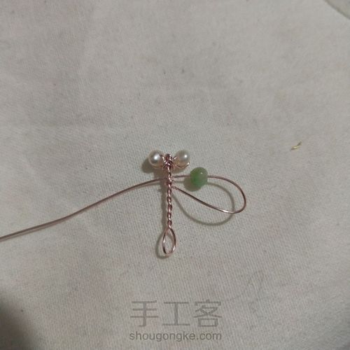 金属绕线蜻蜓 第3步