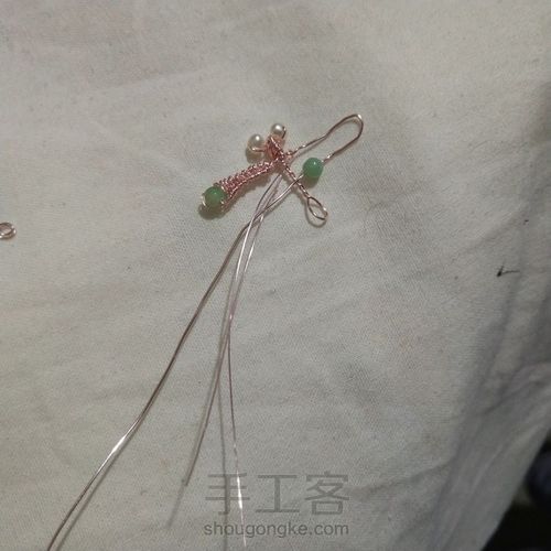 金属绕线蜻蜓 第4步