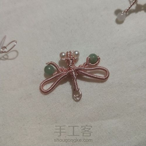 金属绕线蜻蜓 第6步