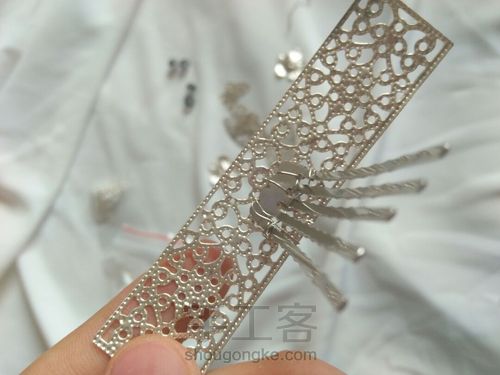 [绾君墨]原创古风发冠 第4步