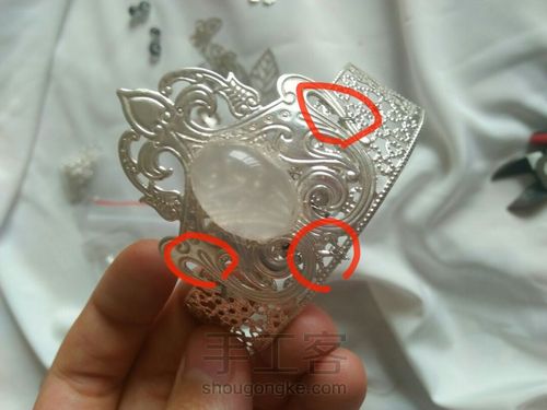 [绾君墨]原创古风发冠 第6步