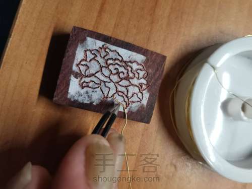 【原创】木质小挂牌（刻字结合镶嵌） 第4步