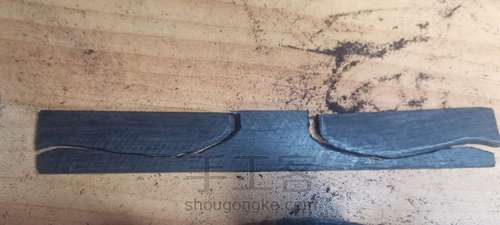 【原创】紫光檀裁纸刀 第4步