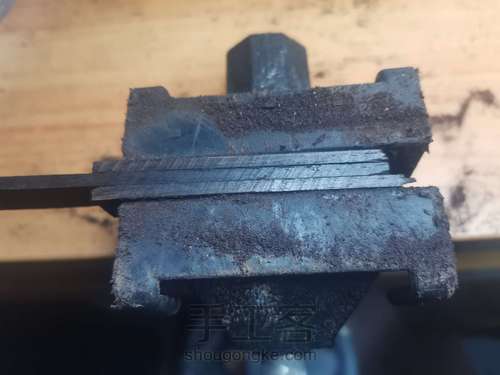 【原创】紫光檀裁纸刀 第6步