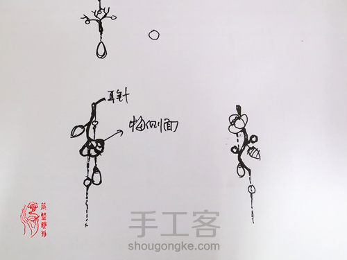 梦想照进现实,制作独一无二的梅花纯银宝石耳坠 第1步