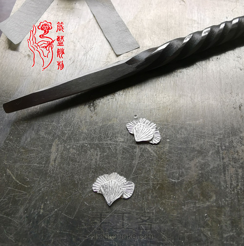 梦想照进现实,制作独一无二的梅花纯银宝石耳坠 第13步