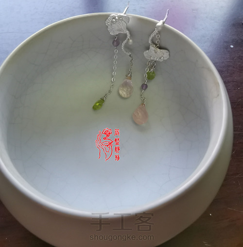 梦想照进现实,制作独一无二的梅花纯银宝石耳坠 第32步