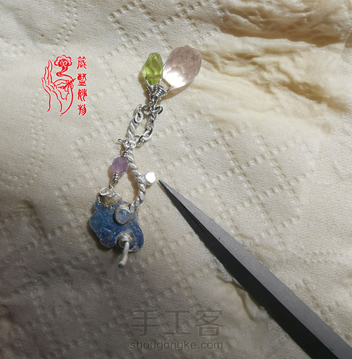 梦想照进现实,制作独一无二的梅花纯银宝石耳坠 第34步