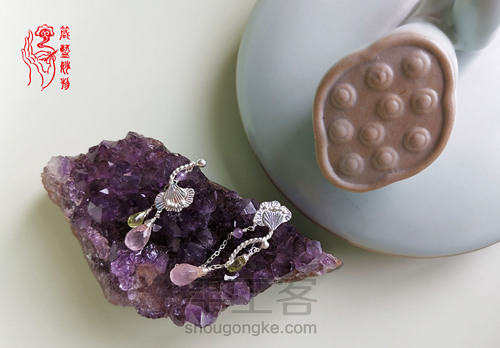 梦想照进现实,制作独一无二的梅花纯银宝石耳坠 第41步