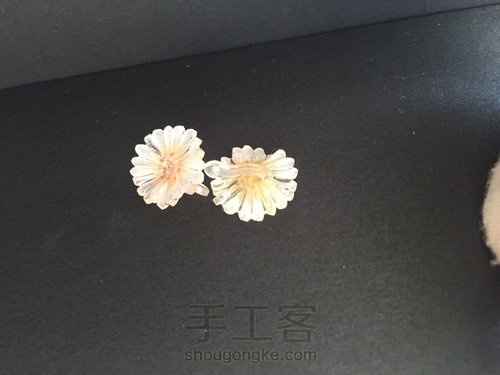 小小雏菊耳饰·热缩 第3步