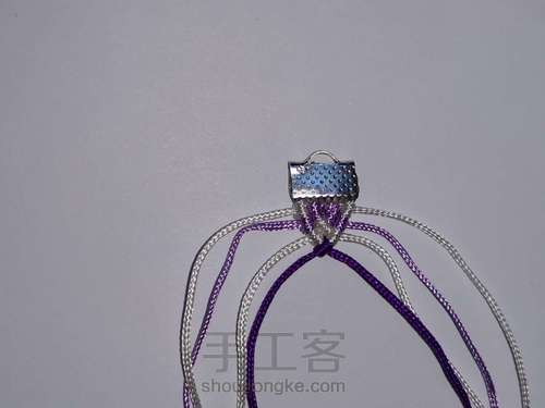 紫罗兰手链 第5步