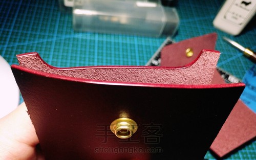 简约风格手缝零钱卡包超详细教程 第8步