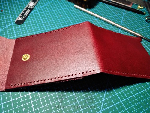 简约风格手缝零钱卡包超详细教程 第12步