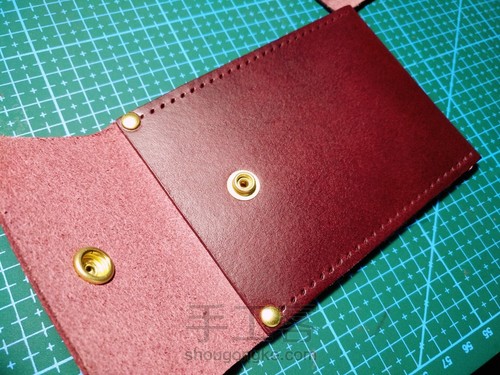 简约风格手缝零钱卡包超详细教程 第13步