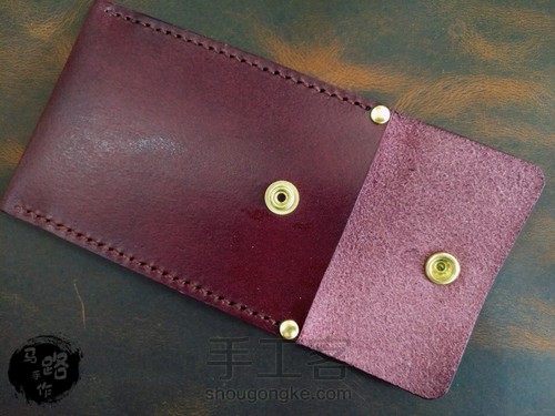 简约风格手缝零钱卡包超详细教程 第18步