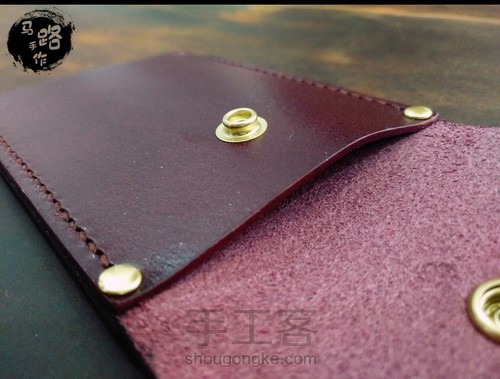 简约风格手缝零钱卡包超详细教程 第22步