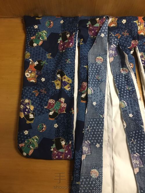 【原创】一个不专业的一片式bjd和服教程(版型+制做) 第7步