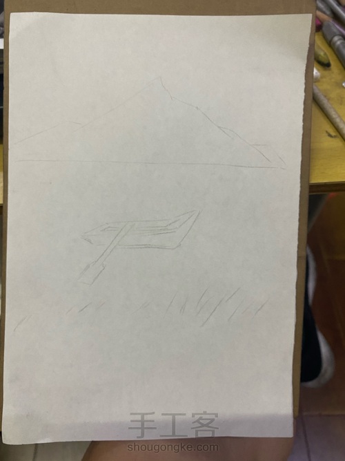 油画棒——《船》 第1步