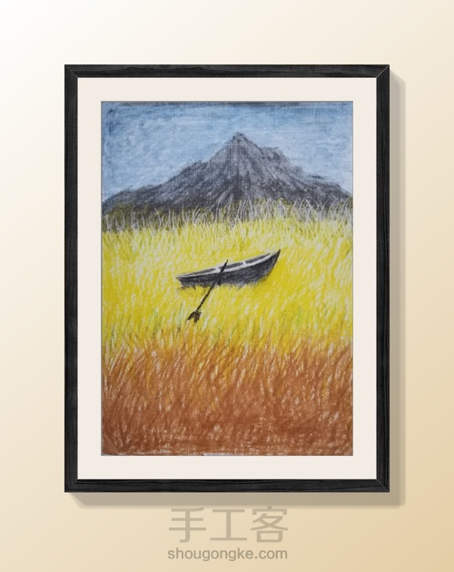 油画棒——《船》 第4步