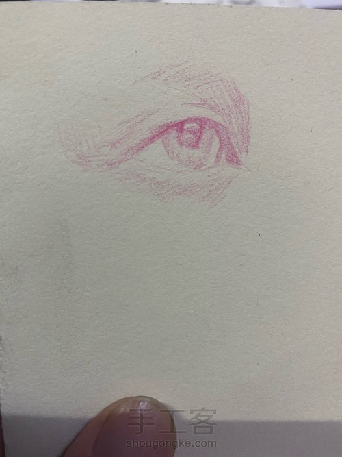 【彩铅五官】——《眼睛画法》 第4步