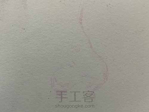 【彩铅五官】——《鼻子画法》 第1步