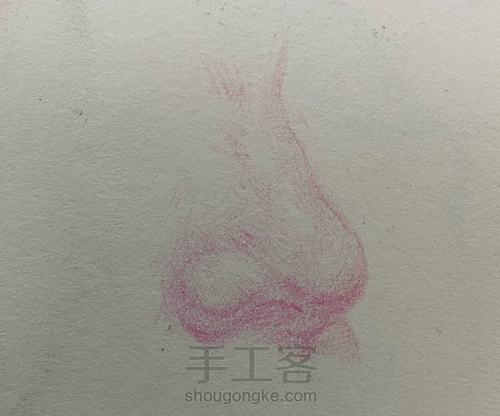 【彩铅五官】——《鼻子画法》 第6步