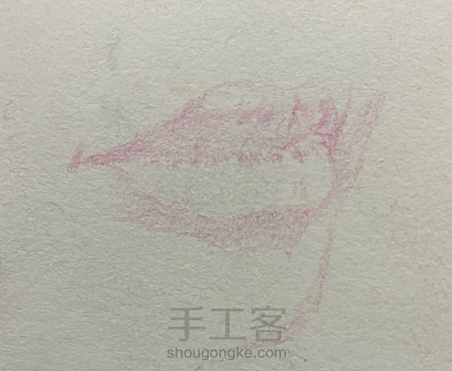 【彩铅五官】——《嘴巴画法》 第2步