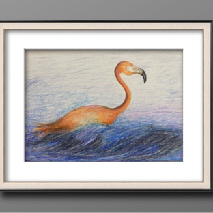 【油画棒】——《火烈鸟》