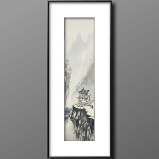 【国画】——《望谷亭》书签