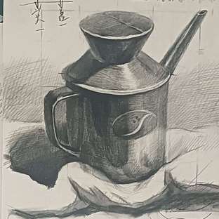 （素描）-不锈钢壶