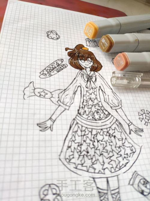 第五人格——杂技演员の星星糖 拟人 第1步