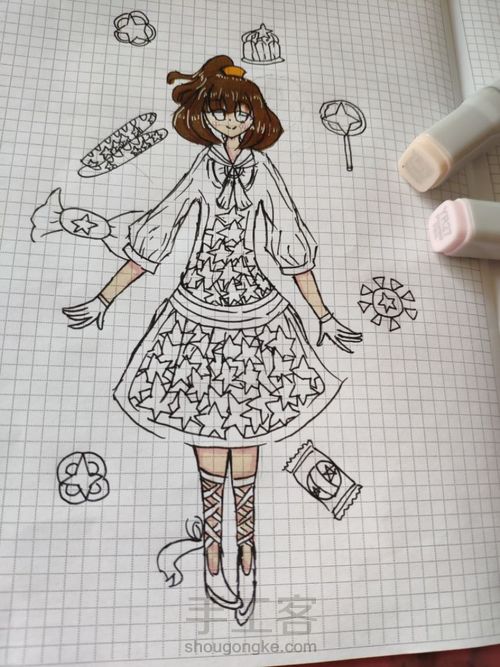 第五人格——杂技演员の星星糖 拟人 第2步